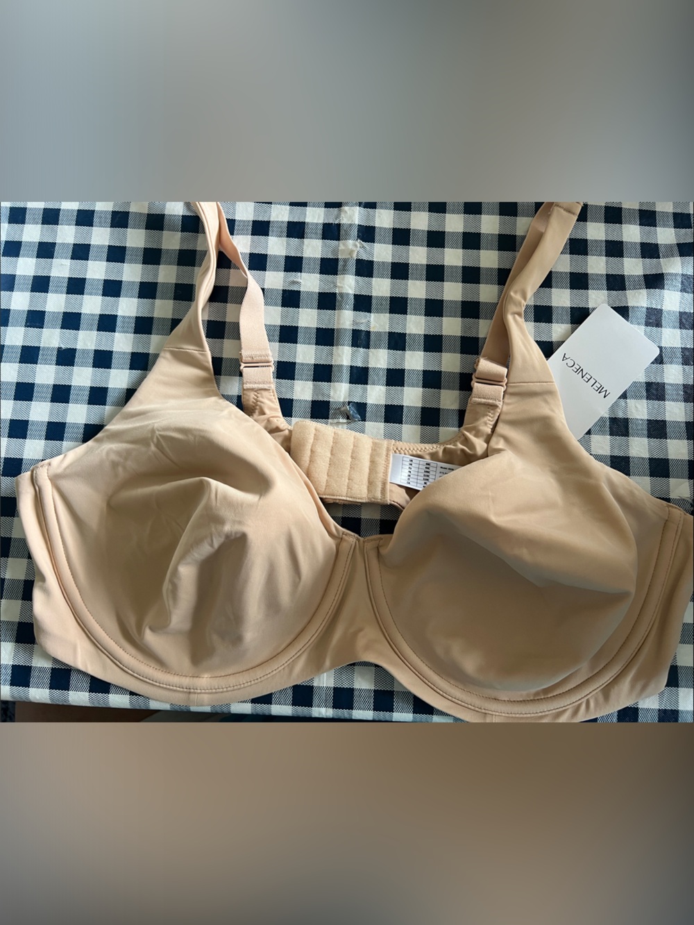 Meleneca Nude Full Coverage Underwire Bra 44C NWT